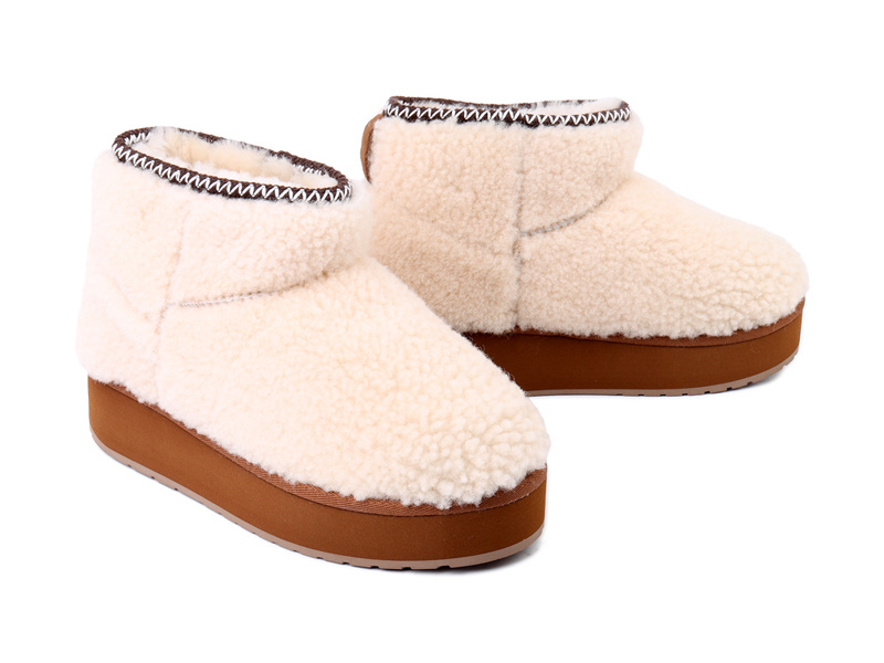 Emu Australia Buty Damskie Stinger Micro Flatform Teddy Natural 39