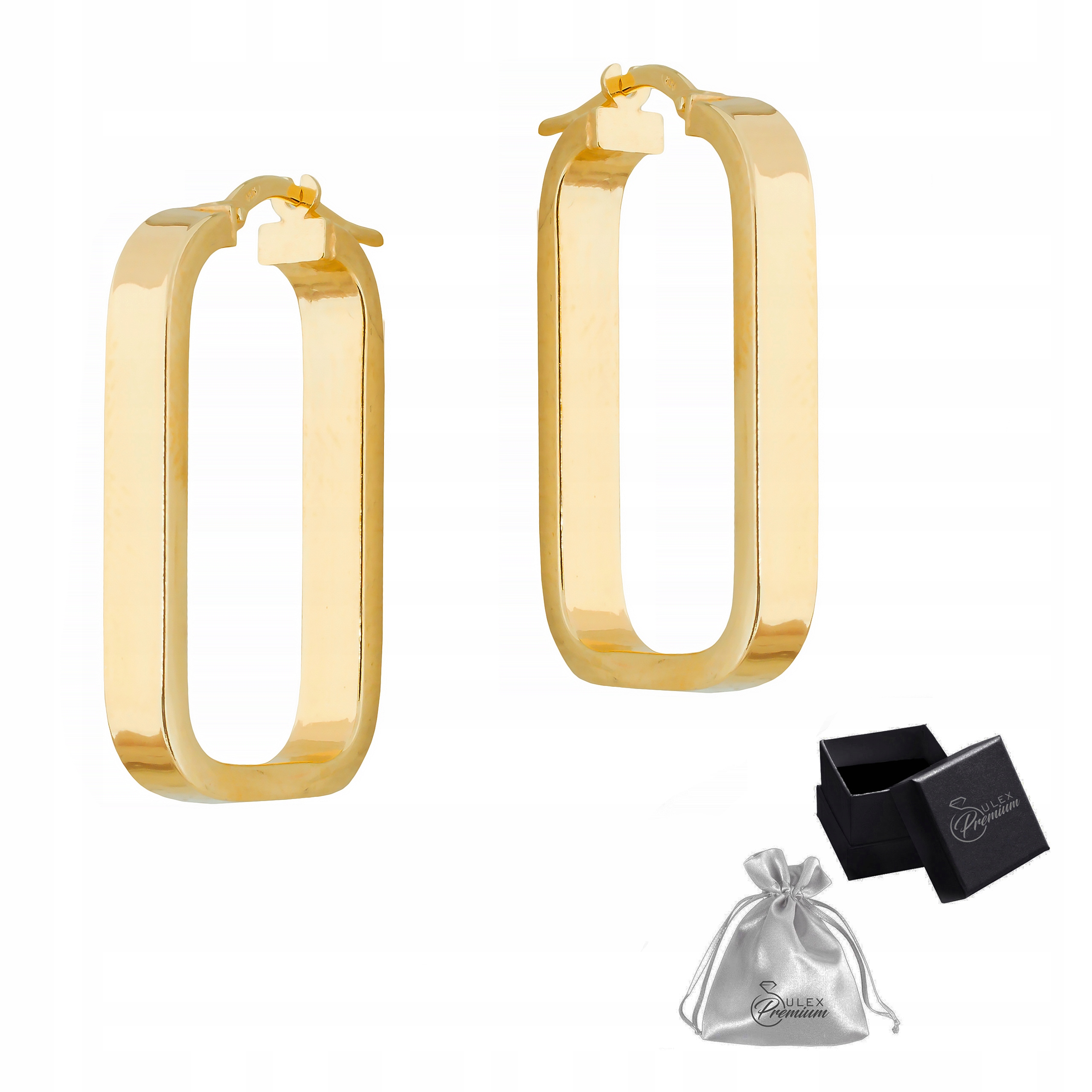Stříbrné náušnice ryzost 925 Elegantní Zlaté Náušnice Pro Ni