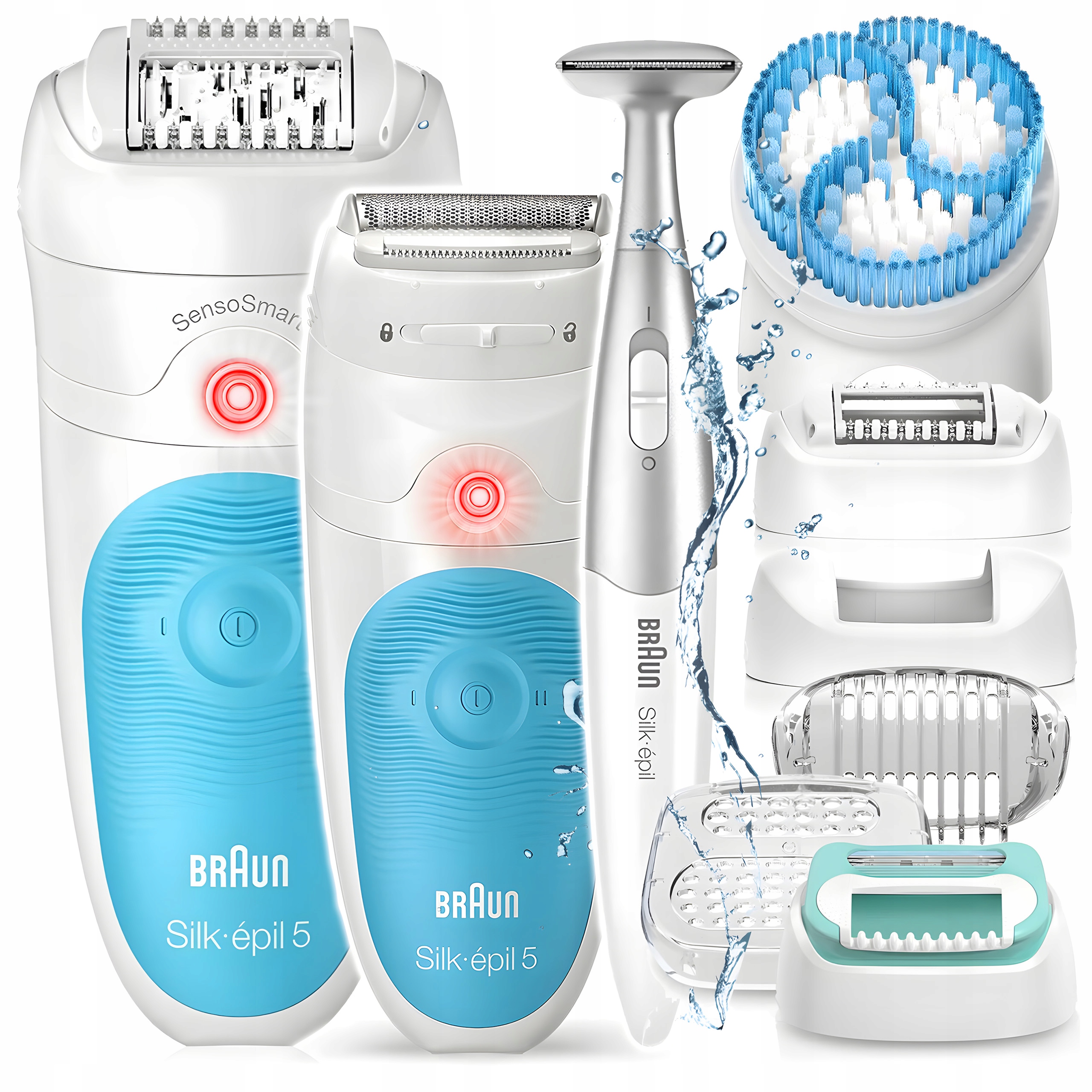 Depilator Braun Silk-epil 5 SensoSmart Wet&dry Spa Golarka Trymer 5w1