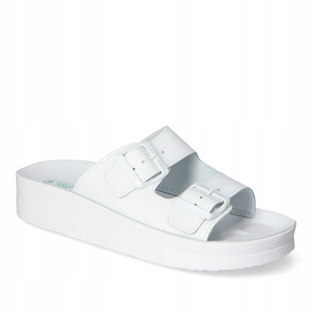 Nazouváky Sanital Flex Bílé Lico Kožené 37