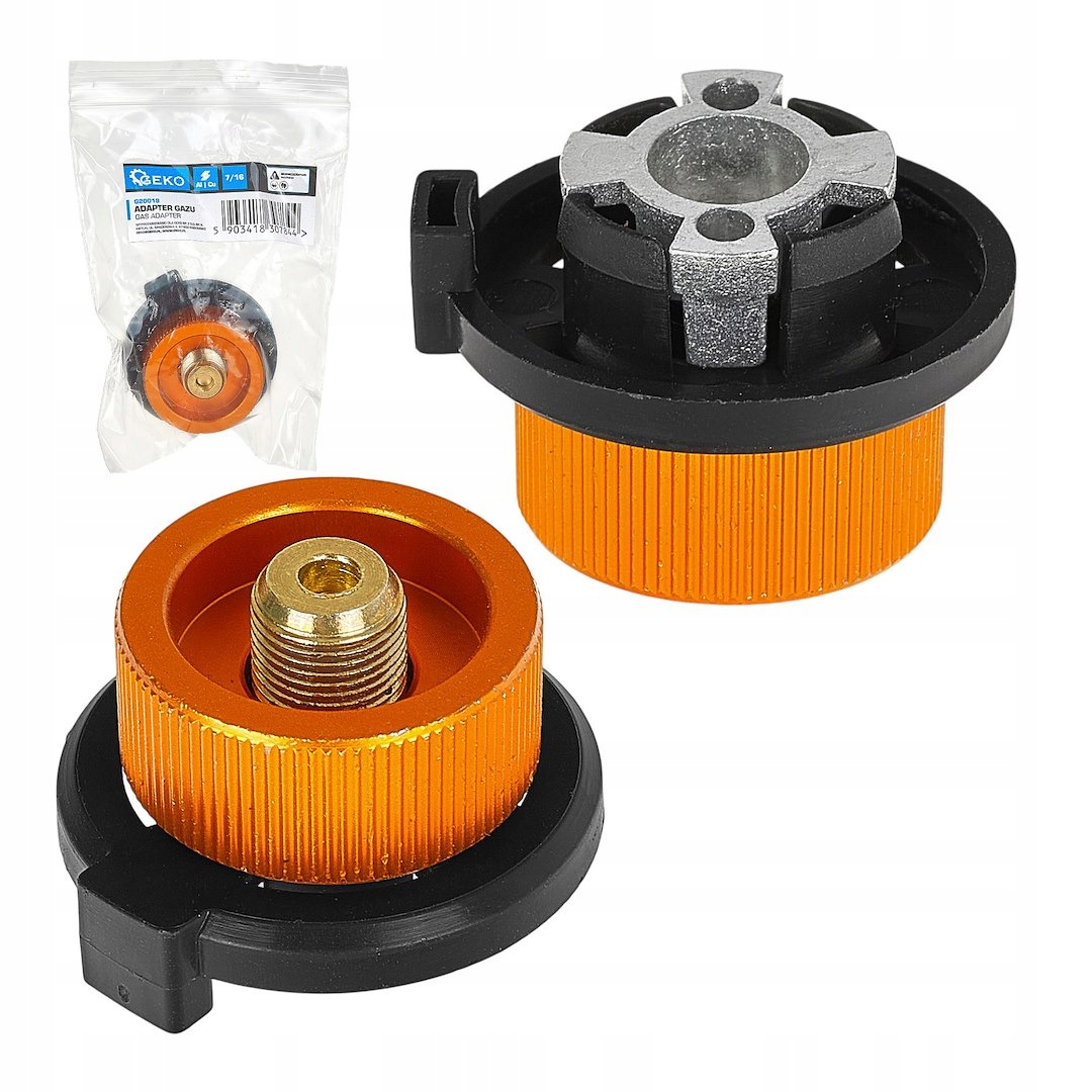 Adapter gazu z gwintem 7/16” do kartuszy gazowych Geko G20018