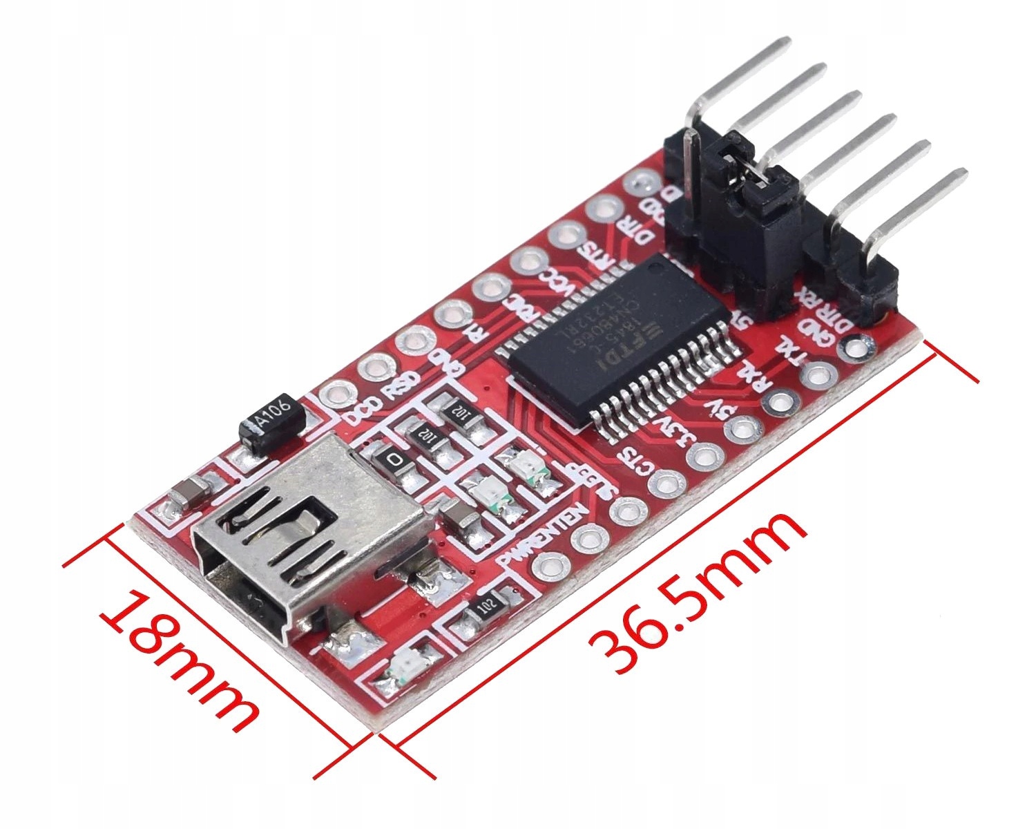 668 RS232 UART FT232RL konwerter USB - FTDI Stan opakowania oryginalne