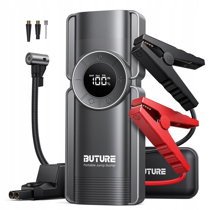 Štartovacie Zariadenie Booster Powerbank Kompresor Buture 12V 2500A 4v1