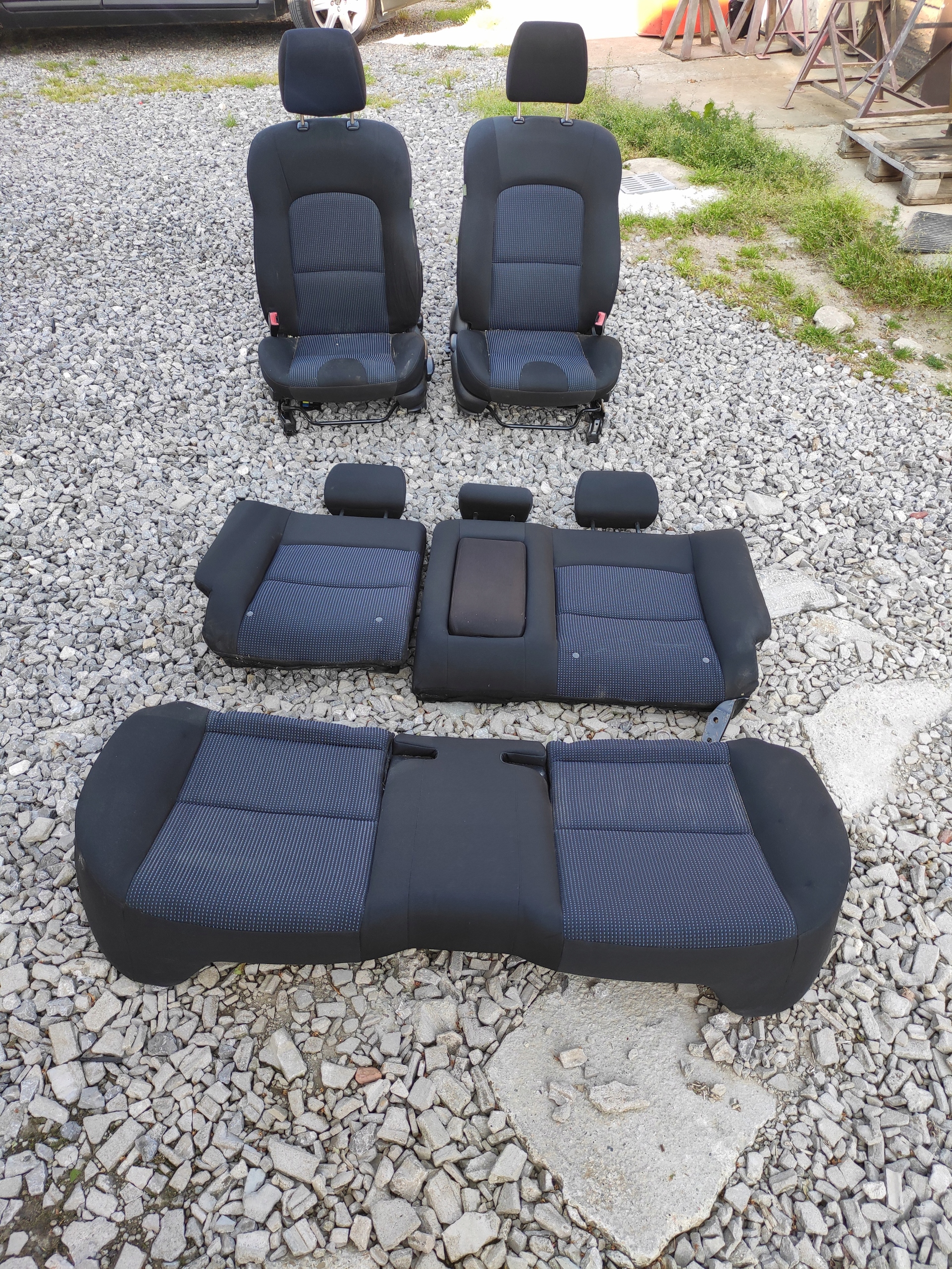 FOTELE SIEDZENIA MAZDA 3 I BK KOMPLET PRZÓD TYŁ