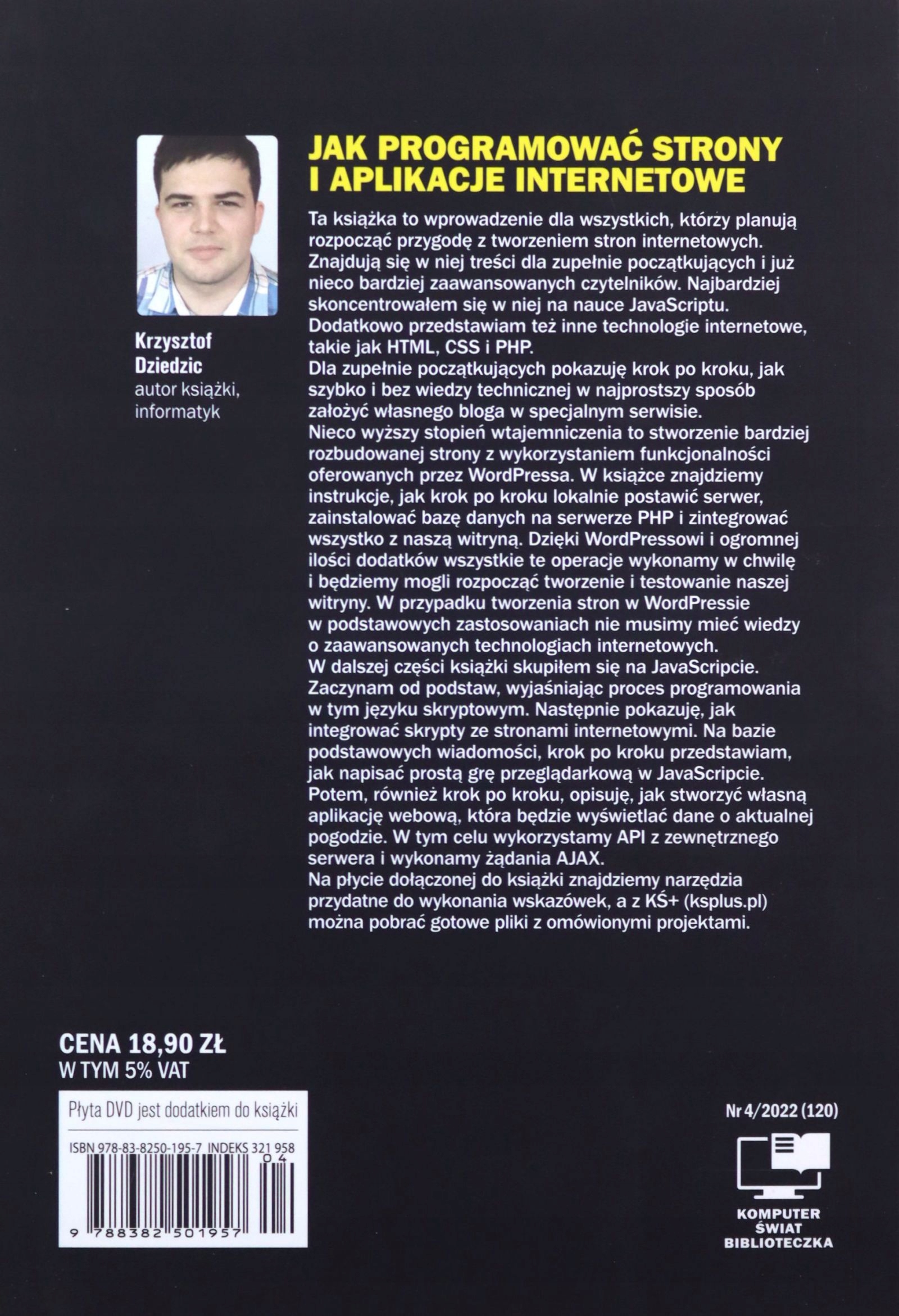 KOMPUTER ŚWIAT JAVASCRIPT HTML CSS PHP - Krzysztof Stan opakowania oryginalne