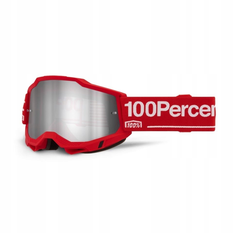 100 % Okuliare Accuri 2 Wolg Mirror Silver Lens Farba Červená/biela