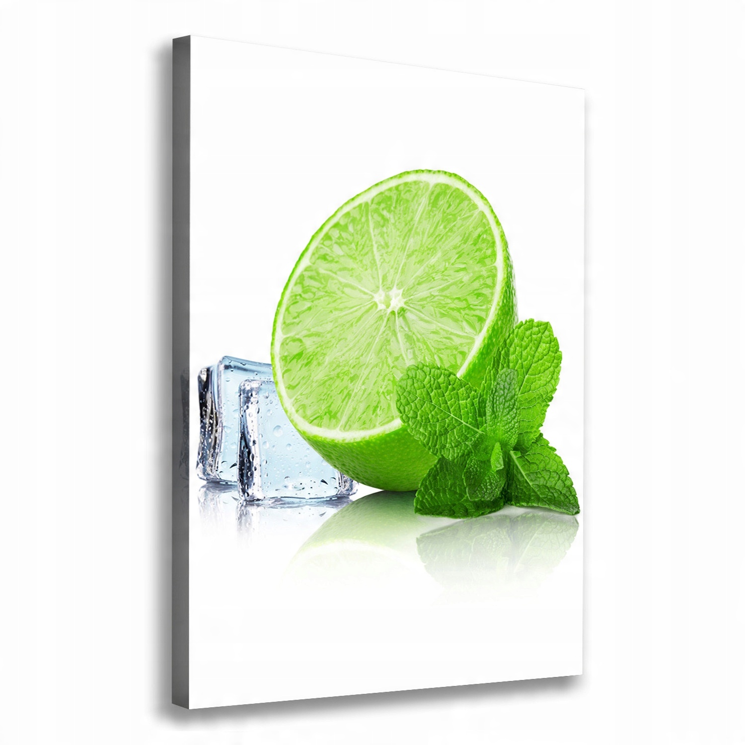 

Foto obraz na płótnie Limonka i lód 70x100 cm