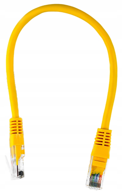 Kabel LAN 25cm Sieciowy RJ-45 RJ45 UTP Patchcord do Patch Panel Krosownica