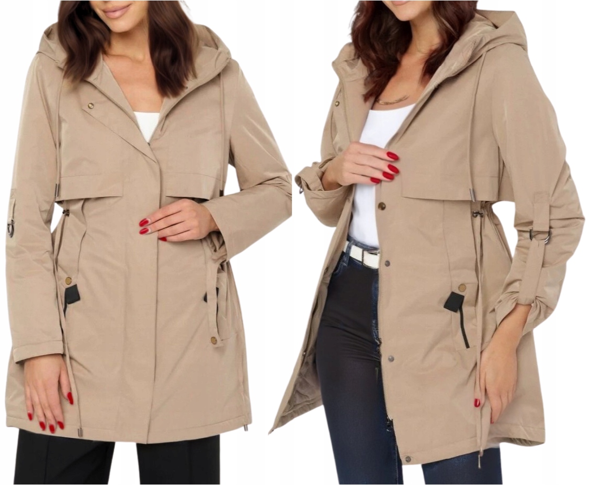 Dámská Bunda Parka přechodová zateplená Taliovaná Prémiová kvalita XXL