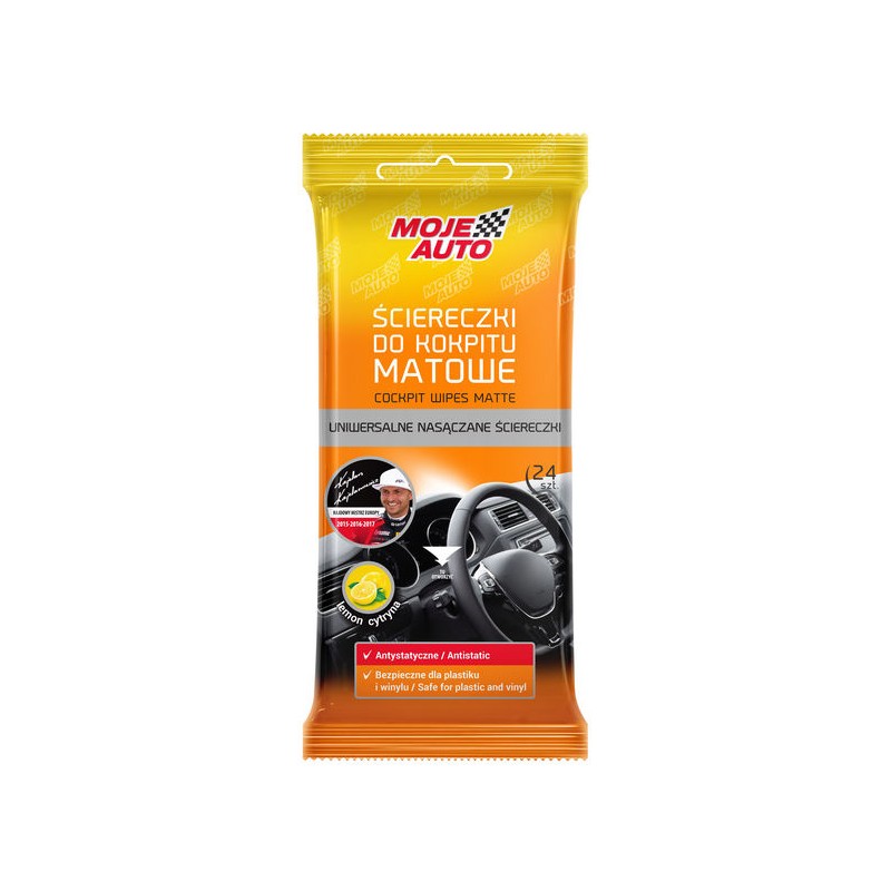 

Ściereczki do kokpitu matowe Moje Auto cytryn 24sz