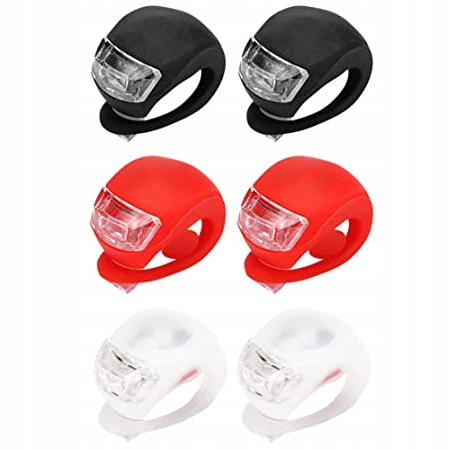 SILIKONOWE LAMPKI ROWERU HULAJNOGI WÓZKA LAMPKA 6