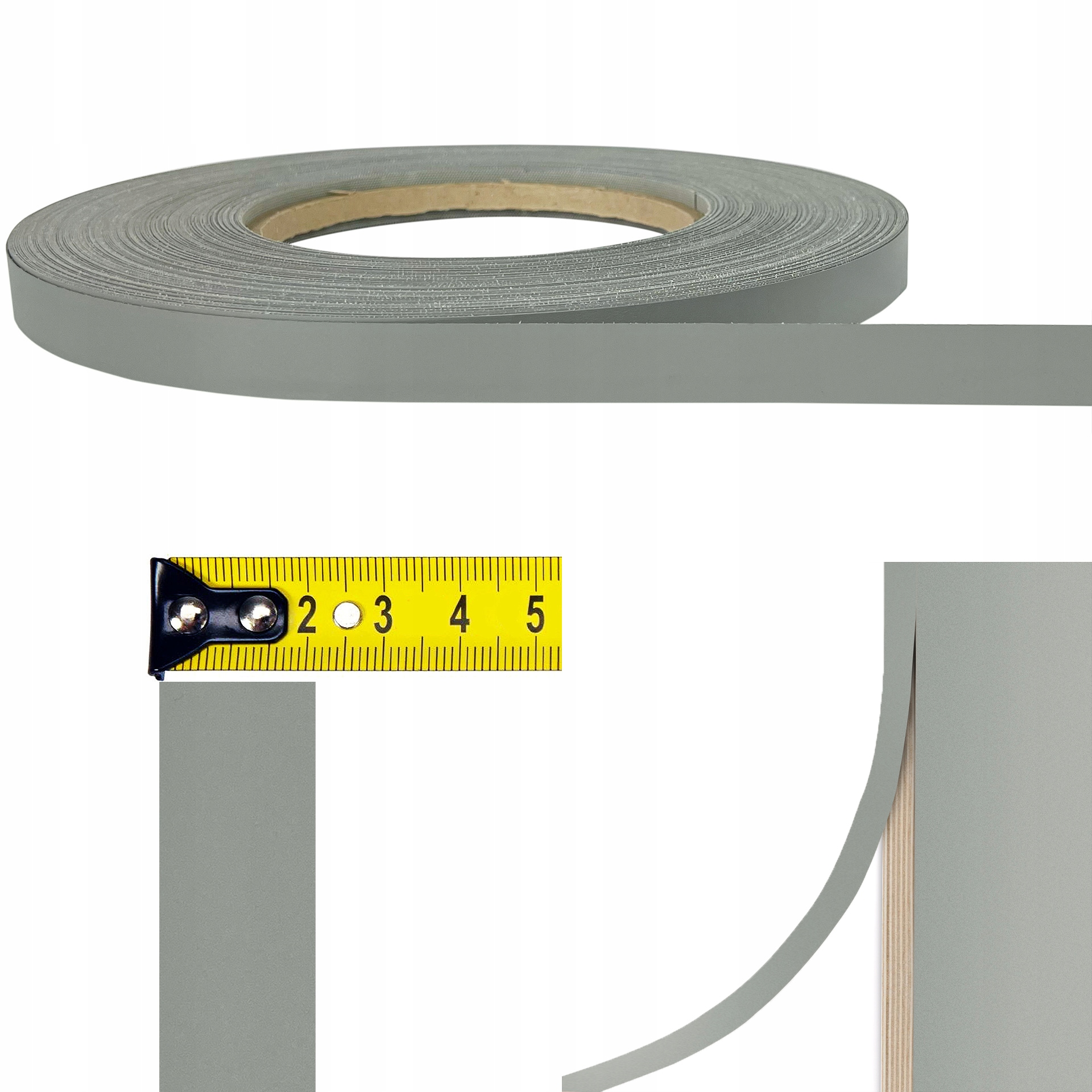 Nábytková obruba Barva Šedá Šířka 21 mm Délka 100 m Páska s lepidlem na okrajích