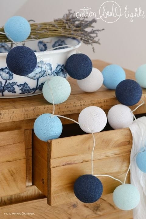 

Zestaw lampek Cotton Balls Big Blue 20 kul