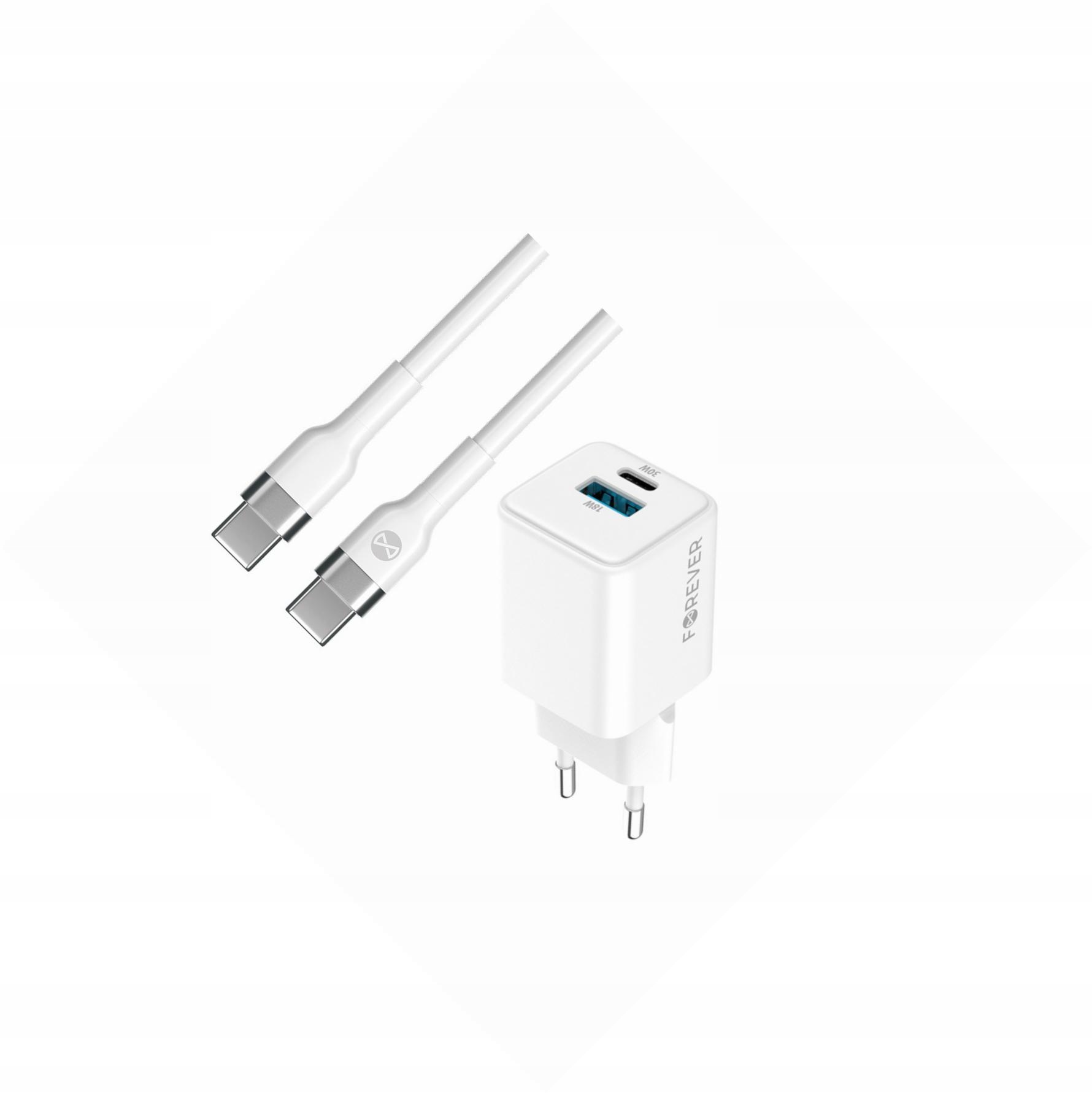 Szybka ładowarka GaN 30W 2 wejścia Usb i Usb-c z kablem do Asus Rog Phone 6
