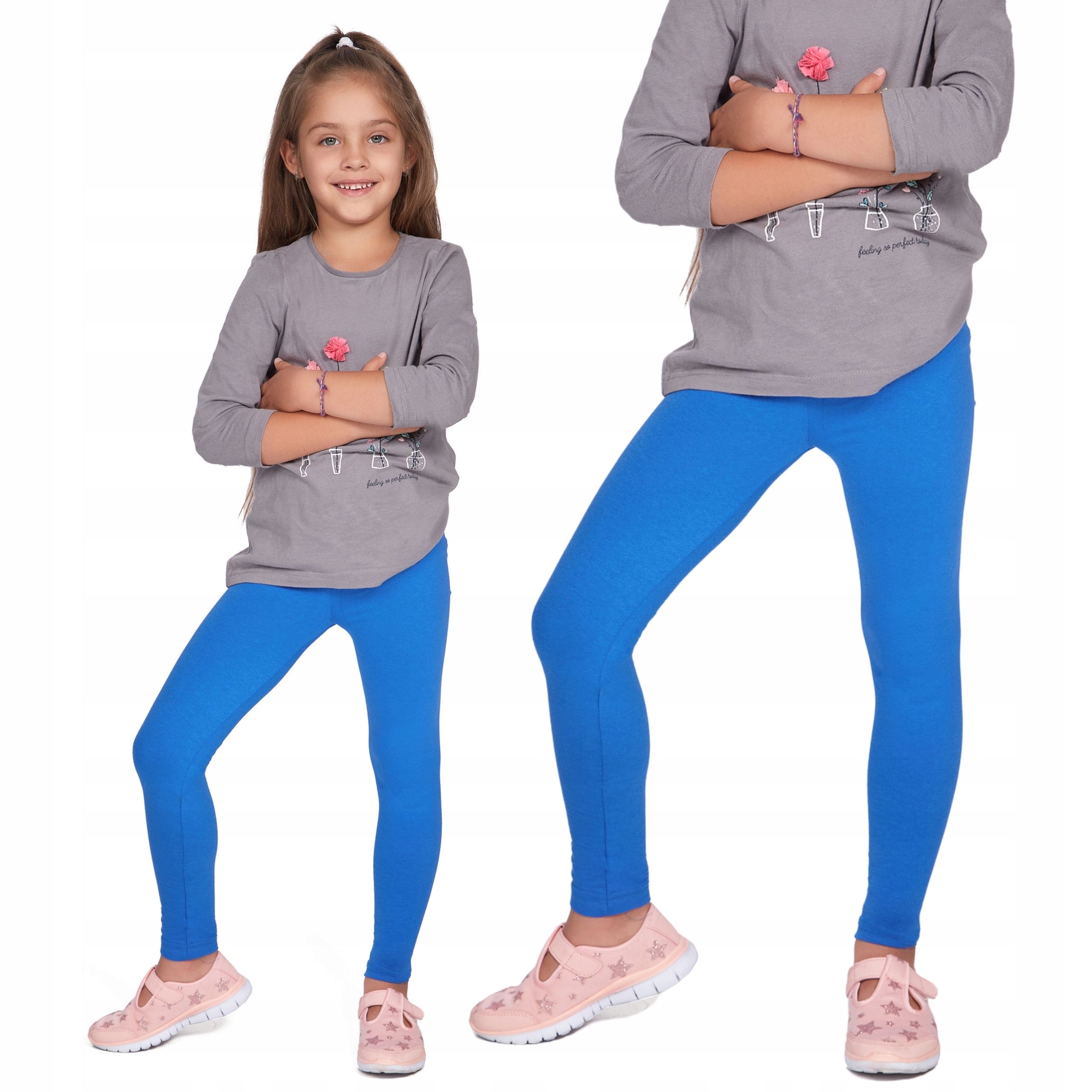 

Legginsy Dziewczęce Getry Dziecięce Chabrowe 122