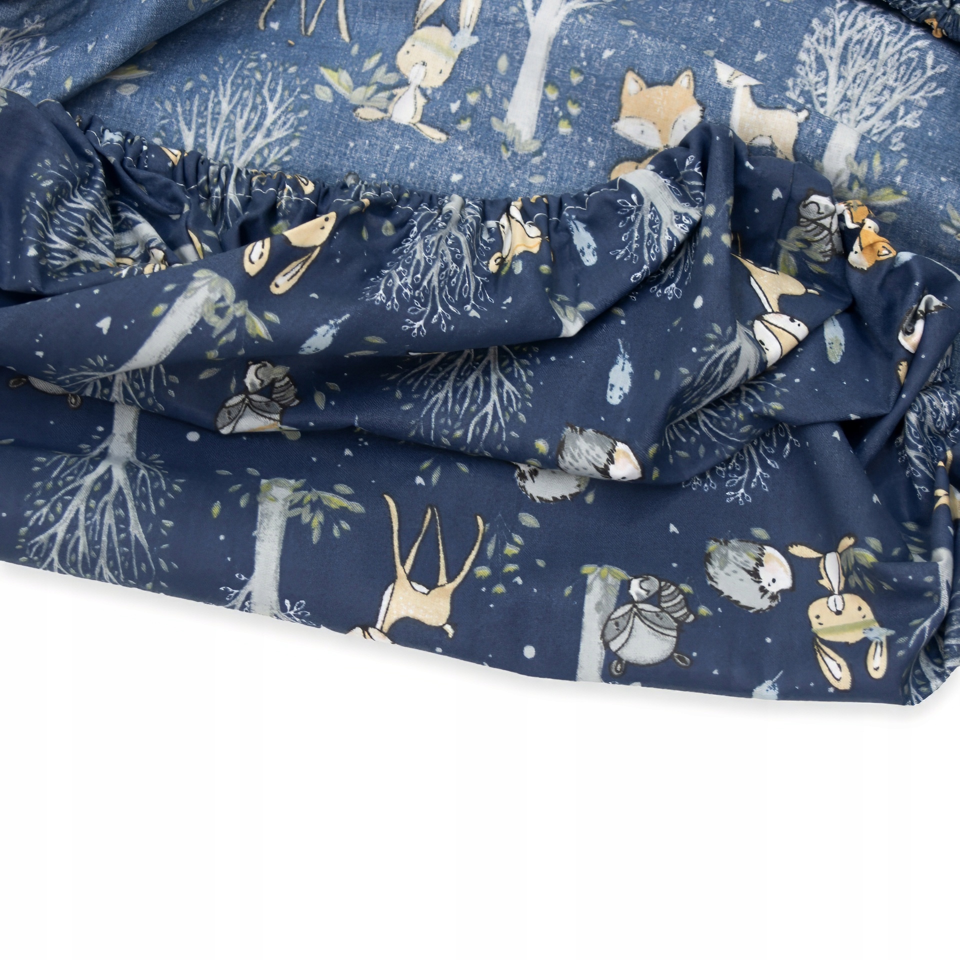 PRZEŚCIERADŁO 180x90 cm Z GUMKĄ DO ŁÓŻKA BAWEŁNA Kerstin Długość 180 cm