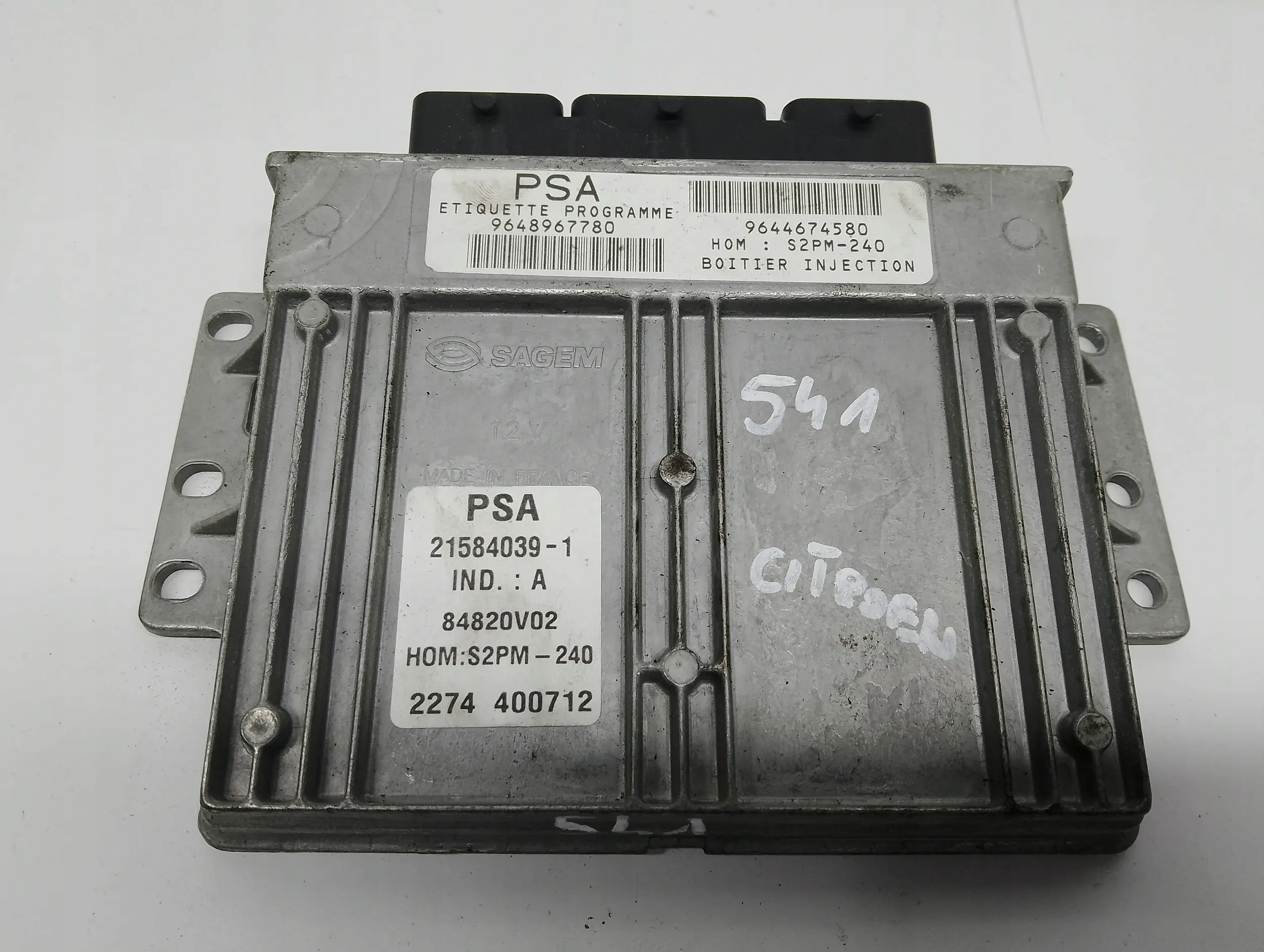 computer Centralina Motore Citroen 9644674580 9648967780