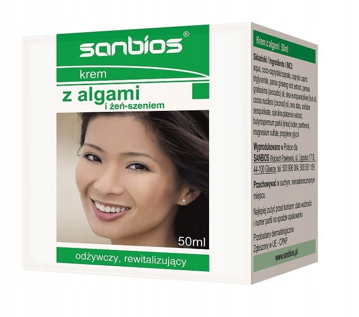 Sanbios Krém s řasami a ženšenem 50 ml