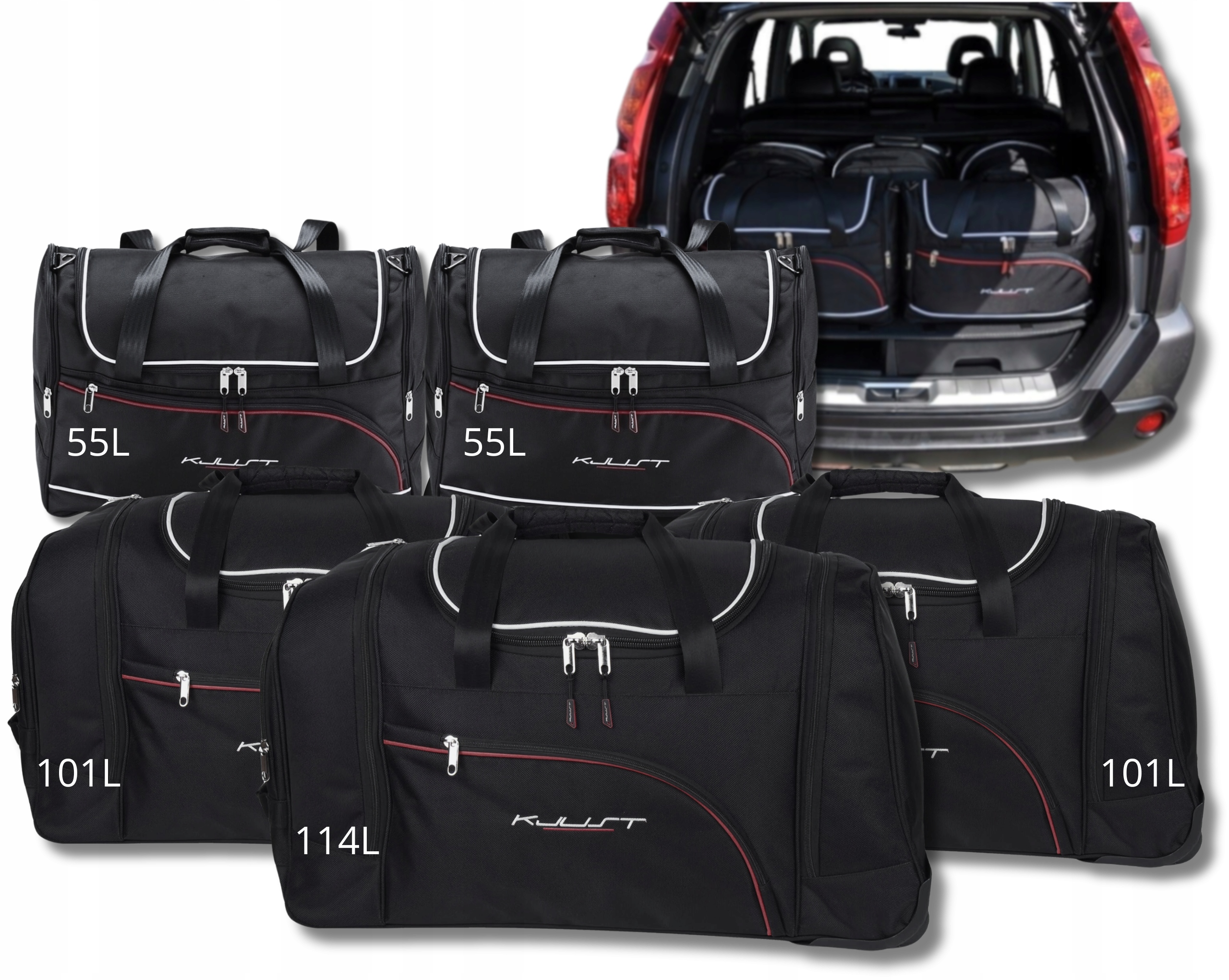 Cestovná Taška Do Kufra Nissan X-trail 2007-2014 5 ks