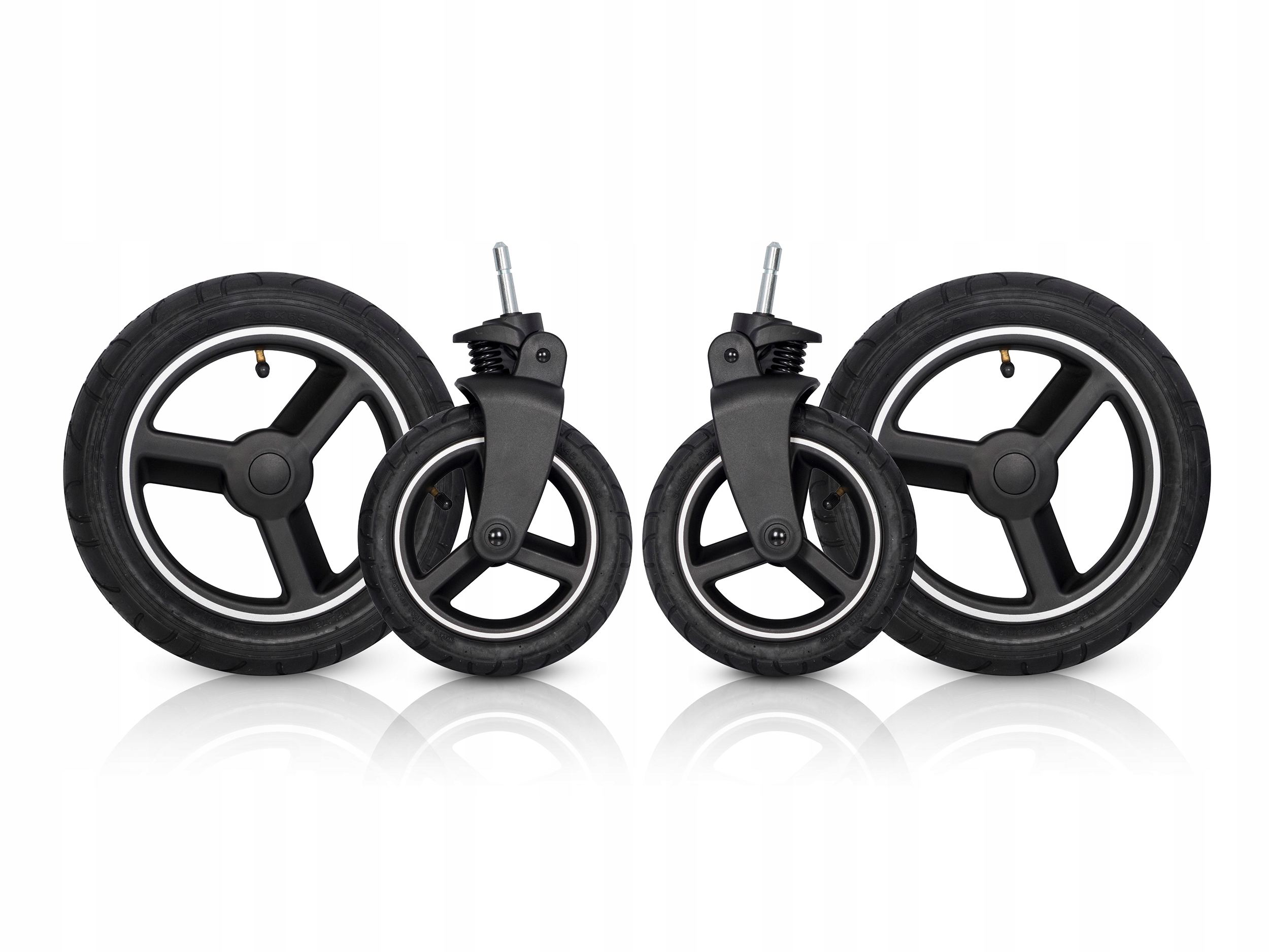 Koła Pompowane Do Wózka Dla Bliźniaków Rok Po Roku AVEC Cavoe Komplet Frost Marka Cavoe