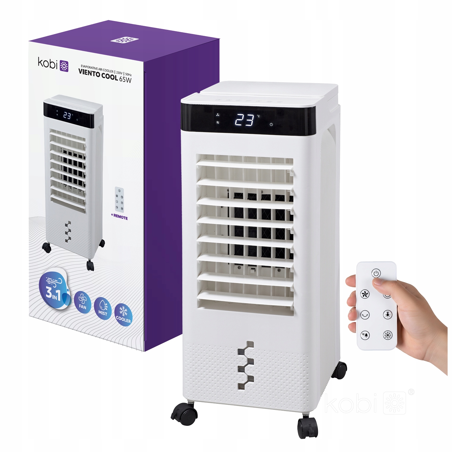 Evaporačný klimatizátor Viento Cool 65W biely Kobi Windstar