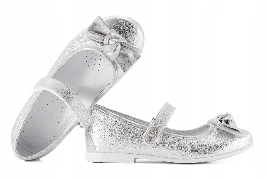 

Kornecki 6096 Balerinki Półbuty Baleriny srebro 33