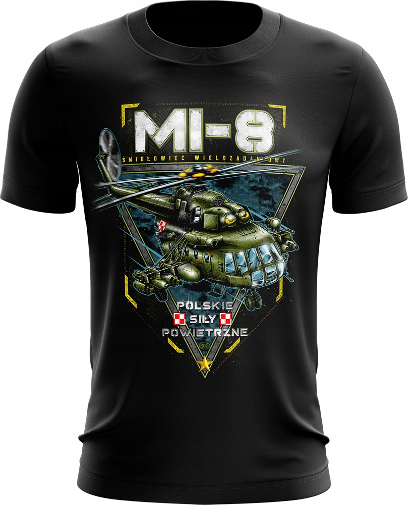 

Mi-8 śmigłowiec t-shirt koszulka r. M