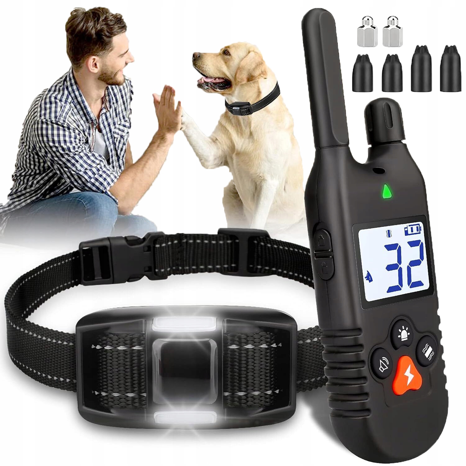 Levně Elektronický Výcvikový Obrožek Pro Psy Voděodolný s dosahem 900 m