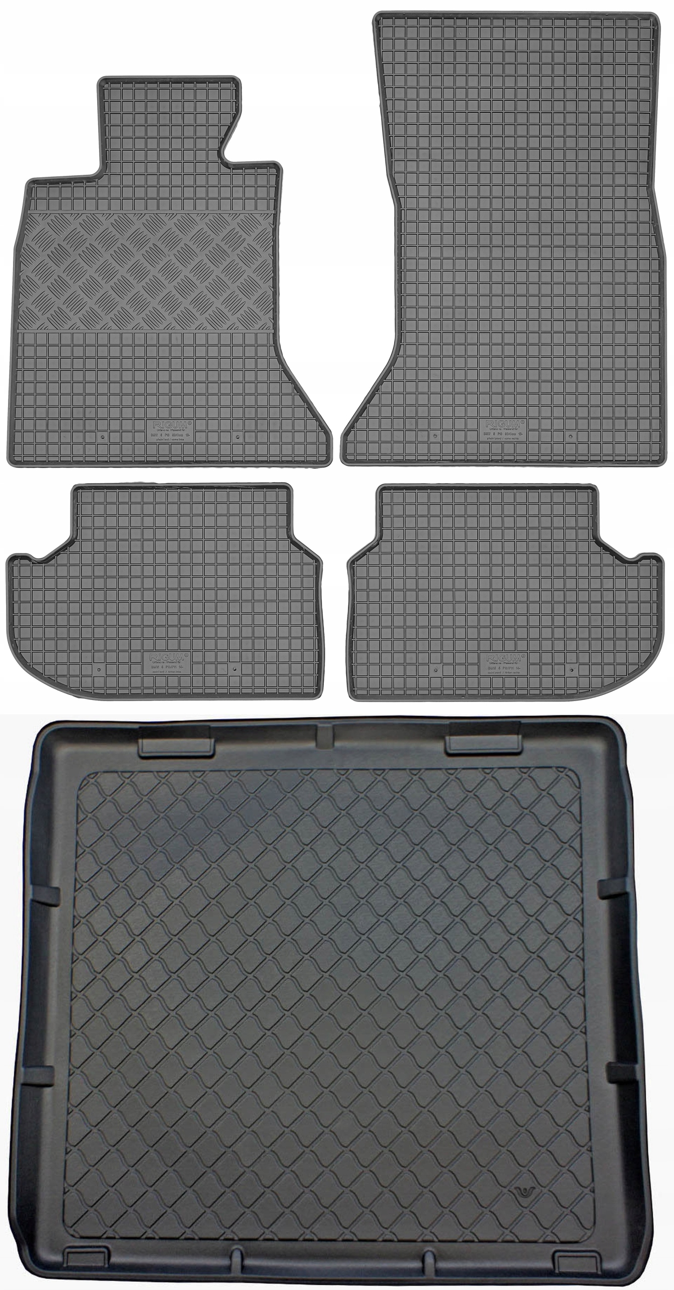 Bmw 5 F11 Kombi 2013-2017 Sada Gumové rohože rohož