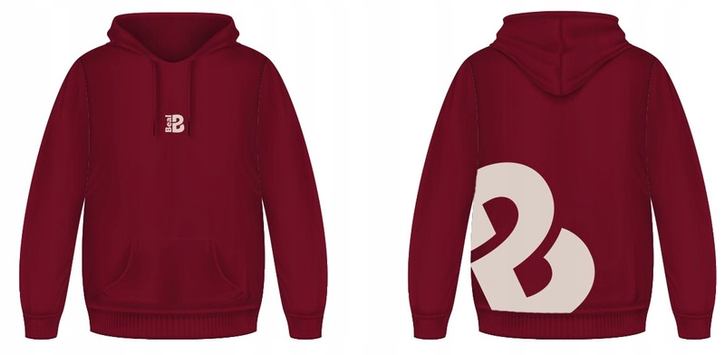 Bluza Beal Navy Burgundy Oeko-Tex 100 rozmiar S