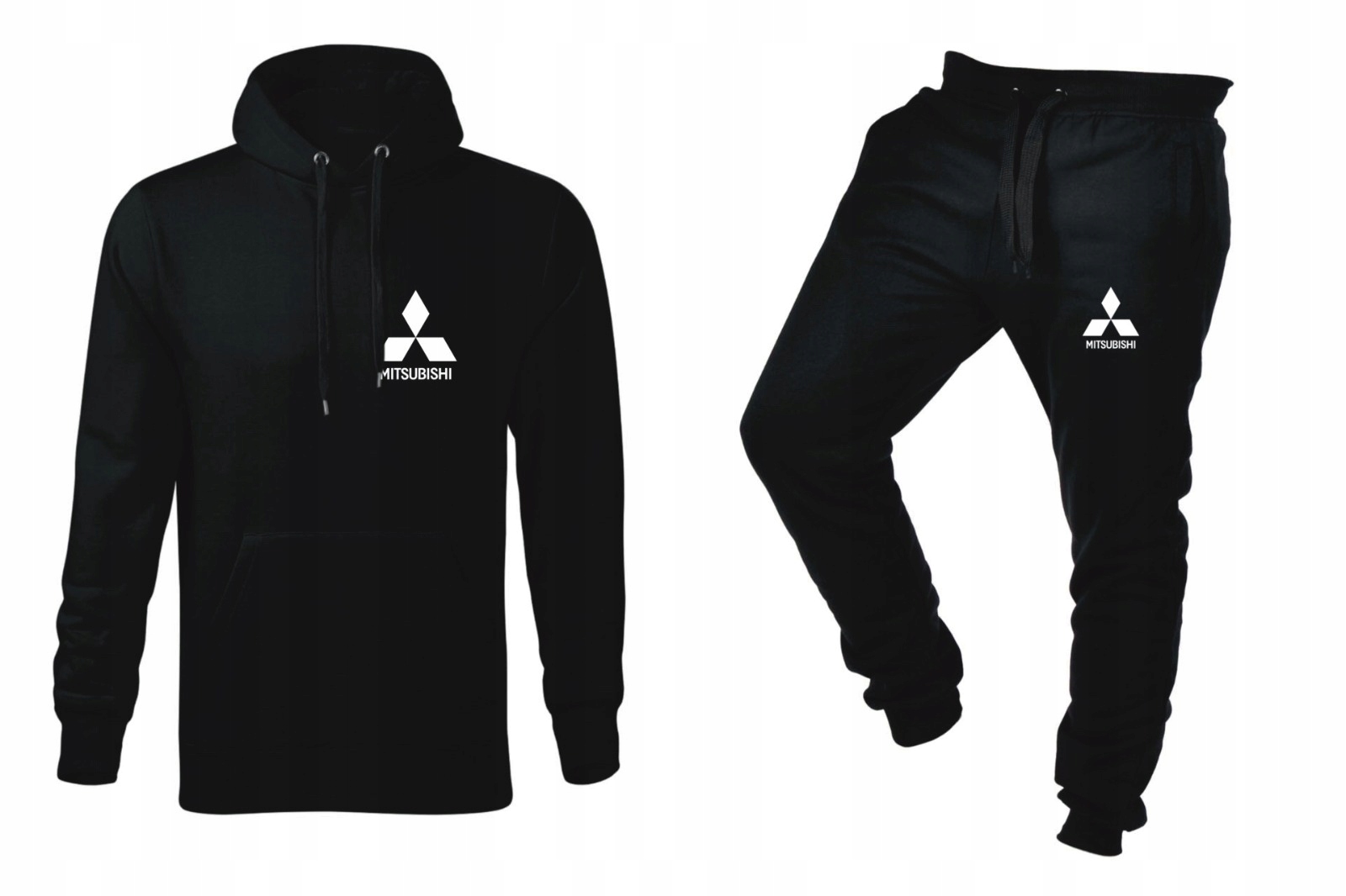 Pánská Teplákovka Mitsubishi, černá, Tepláková Souprava L