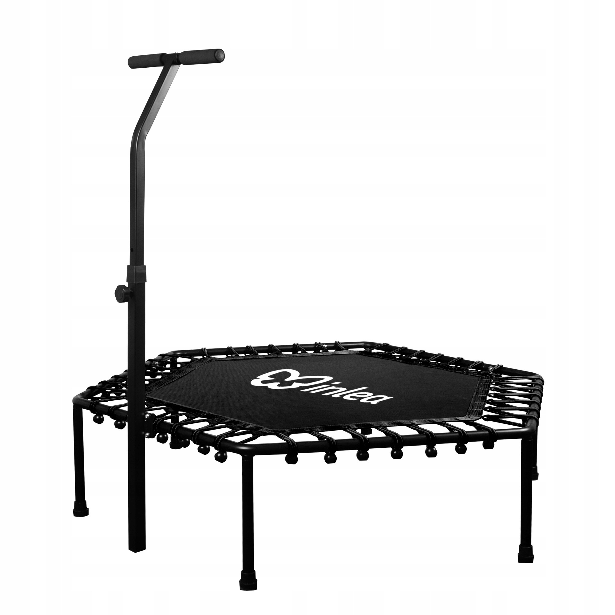 Trampolina Inlea Fitness 130 cm z uchwytem czarna