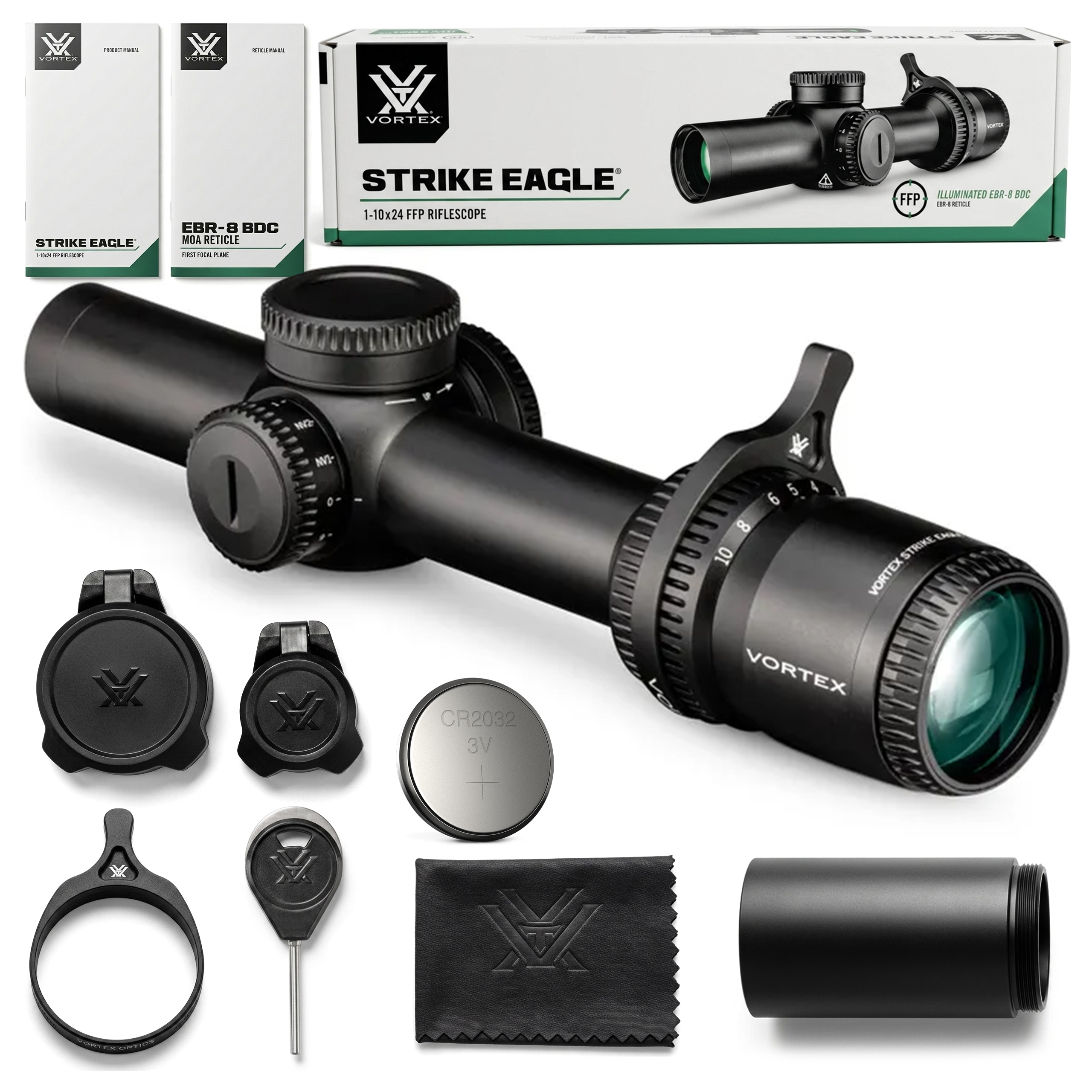 Luneta Celownik Vortex Strike Eagle 1-10x24 Ffp EBR-8 Moa Dźwignia Zoomu