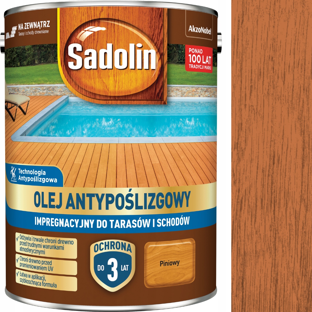 Sadolin Impregnačný Olej Protišmykový 4,5 L Pinia