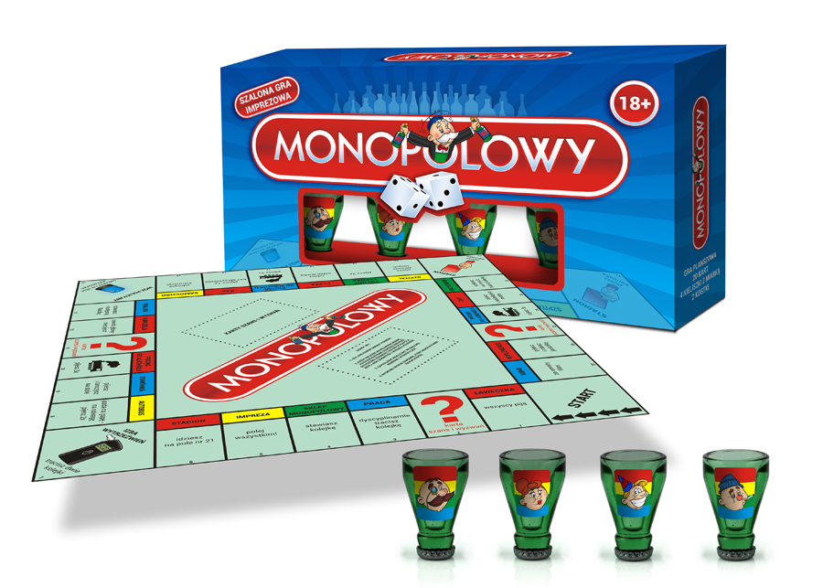 

Gra Monolopowy Kieliszki Urodziny Party 18
