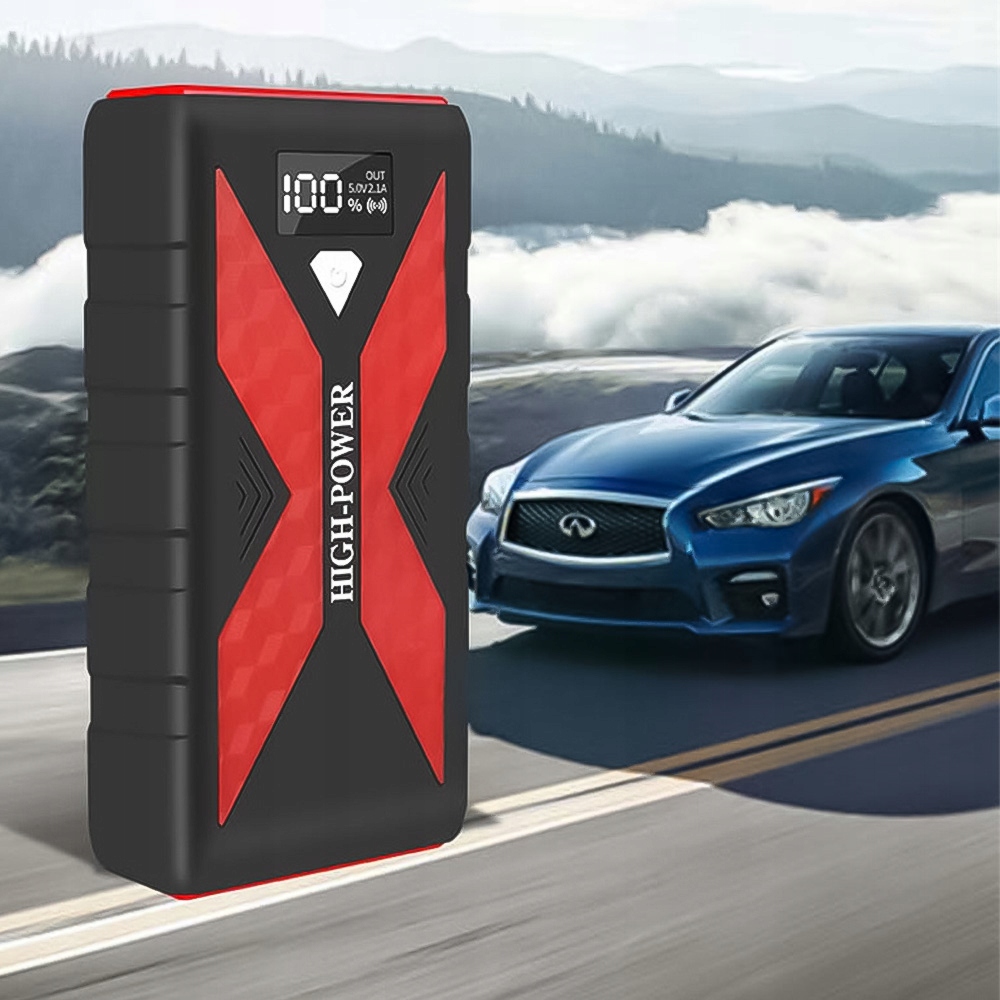 Jump Starter Booster 12V Powerbank Kabely Nabíječka Do Auta Automobilová Pouzdro