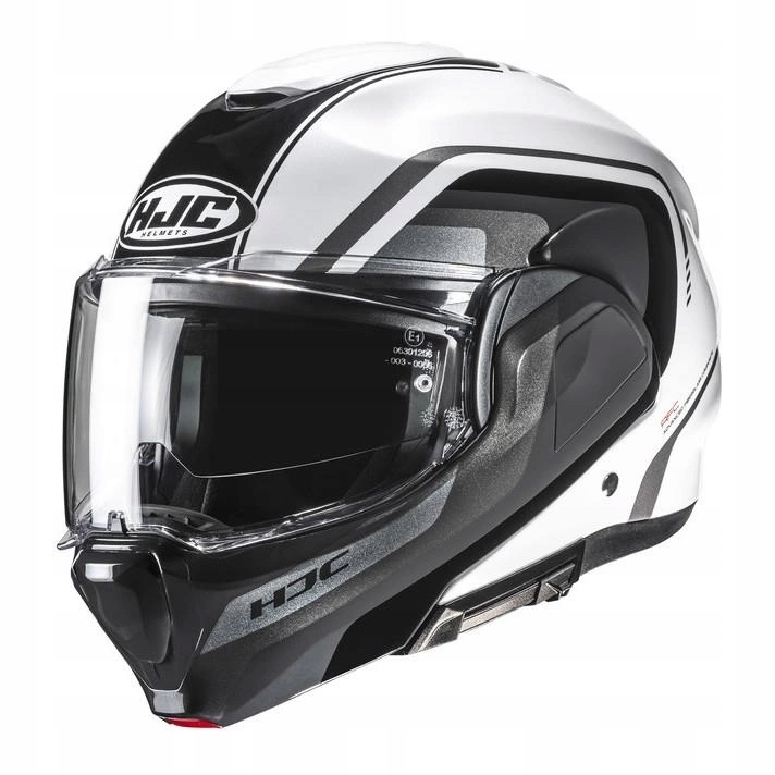 Motocyklová prilba Hjc F100 Reff Grey/white šedá biela Darčeky