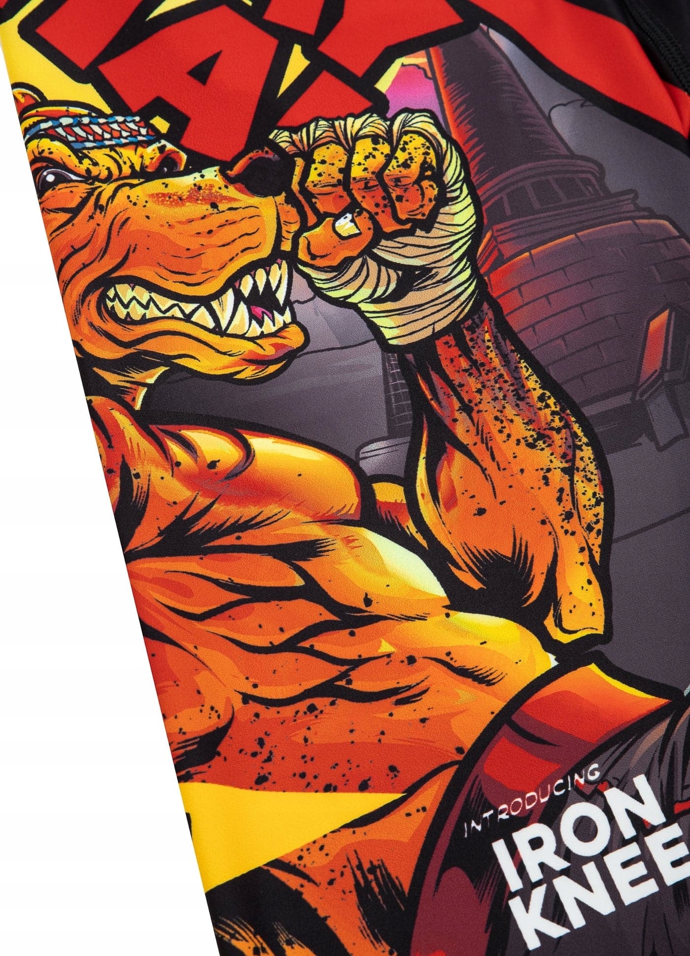 MĘSKIE LEGGINSY KOMPRESYJNE PIT BULL MUAY THAI L Długość nogawki długa