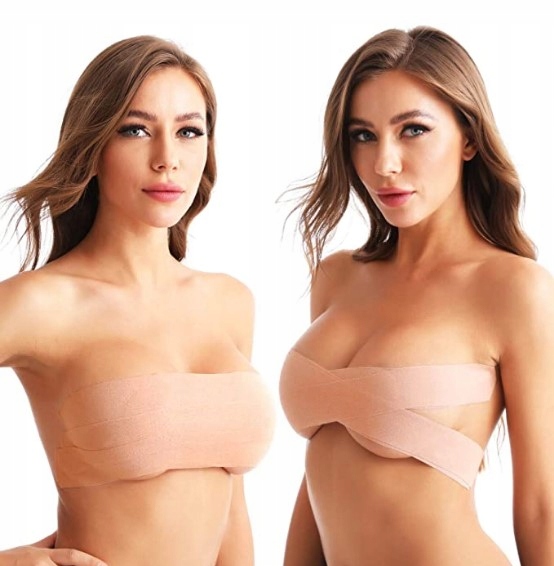 ORYGINALNA TAŚMA UNOSZĄCA PODTRZYMUJĄCA MODELUJĄCA BIUST SUKNIA GOŁE PLECY Długość całkowita 5 cm