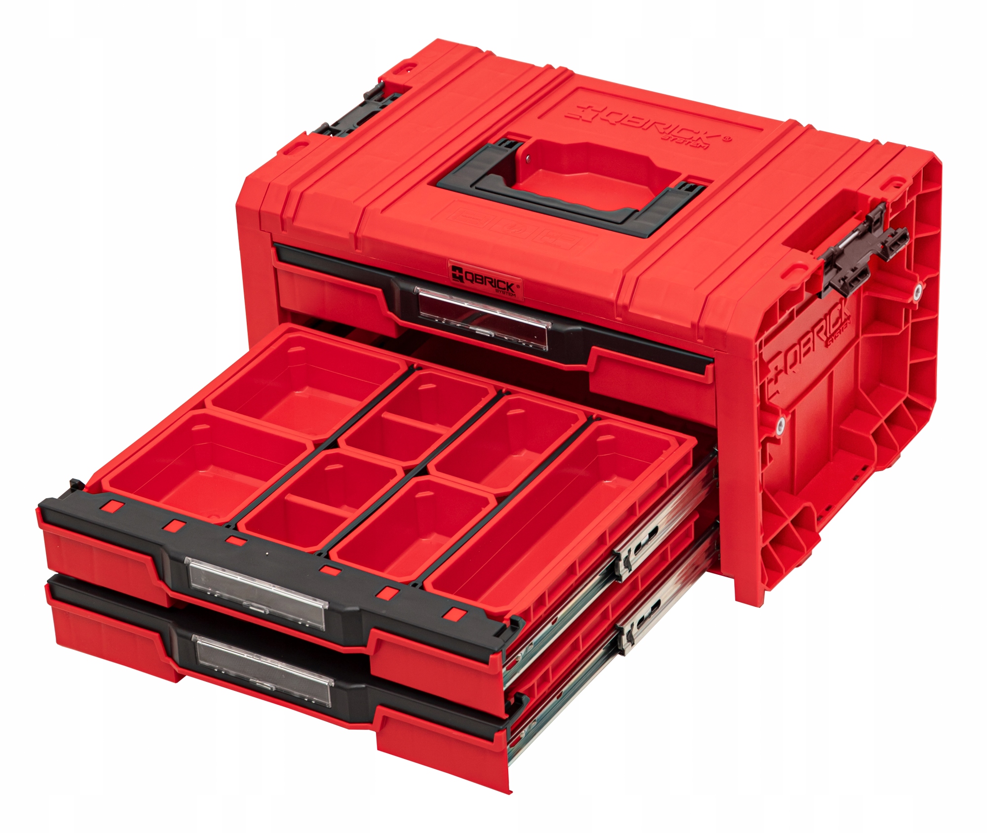 Skrzynka z szufladami Qbrick System PRO 2.0 DRAWER 3 TOOLBOX EXPERT RED Marka Qbrick system