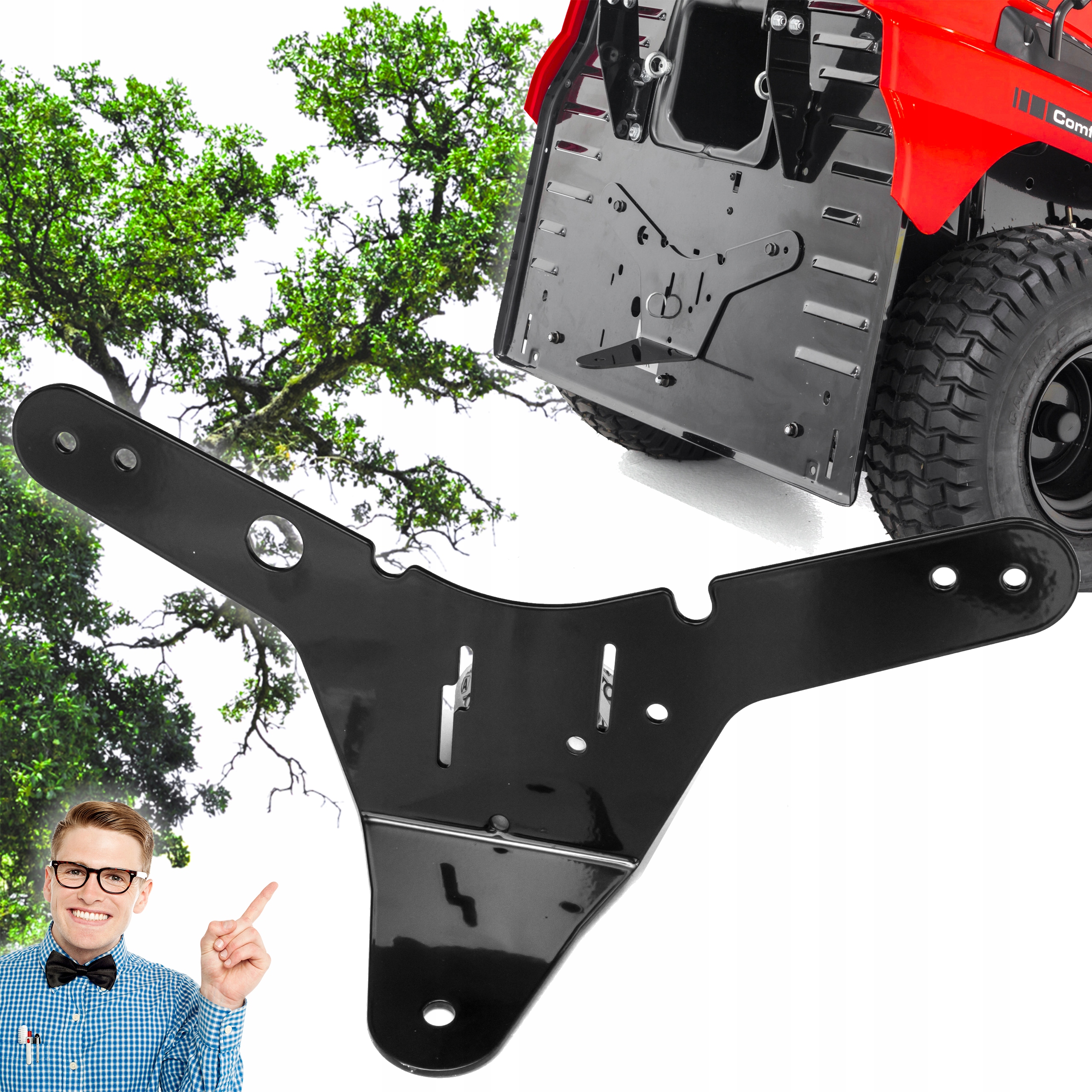 Zaczep Przyczepki Przyczepy Hak do Traktorka Ogrodowego Comfort Al-ko