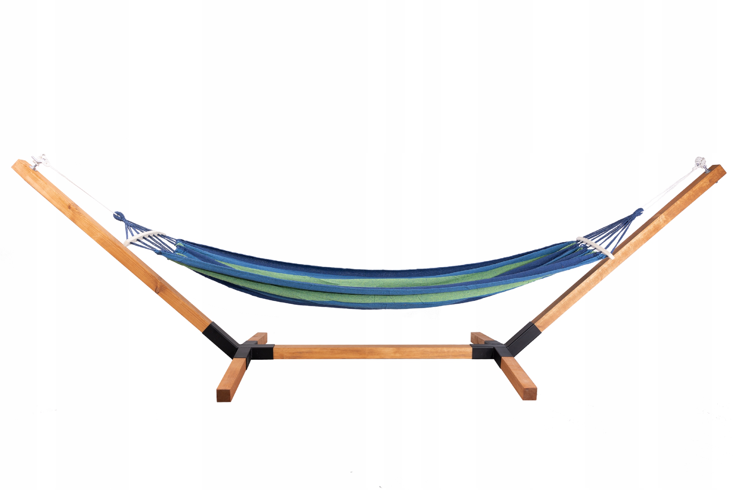 Hamak z drążkiem MebloStyl wielokolorowy 150 kg 310 x 90