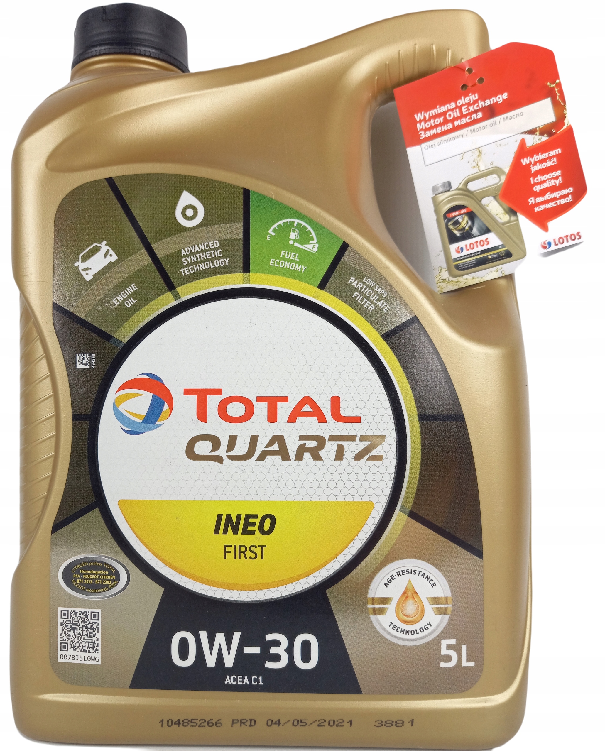 

Olej Total Ineo First 0W30 5L Psa B71 2312