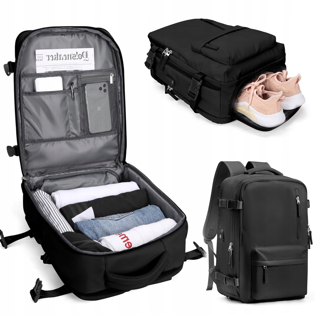 Plecak Bagaż Podręczny Do Samolotu Premium Dry&wet Z Portem Usb Ładowania