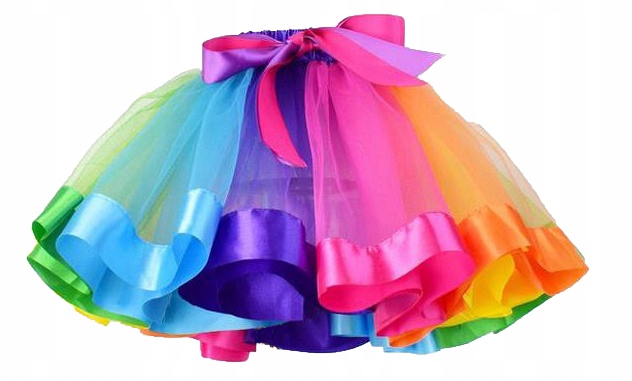 

*tęczowa Spódniczka Tiulowa Spódnica Tutu 30cm