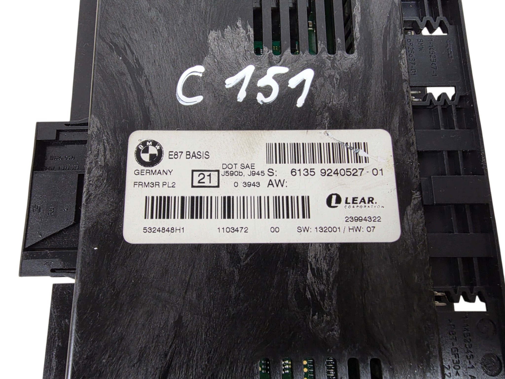 BMW E87 modul bedienteil leuchten FRM3R original. 9240527