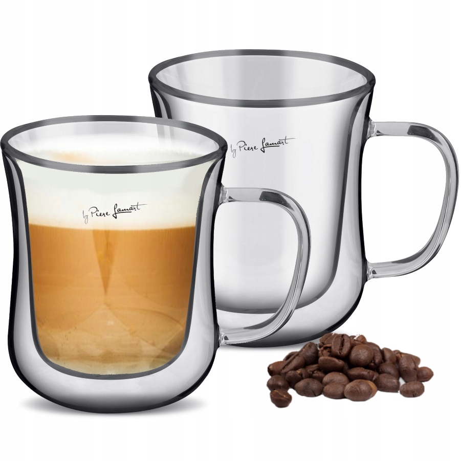 Szklanki termiczne LAMART 220ml Kubek Podwójne Dno Marka Lamart