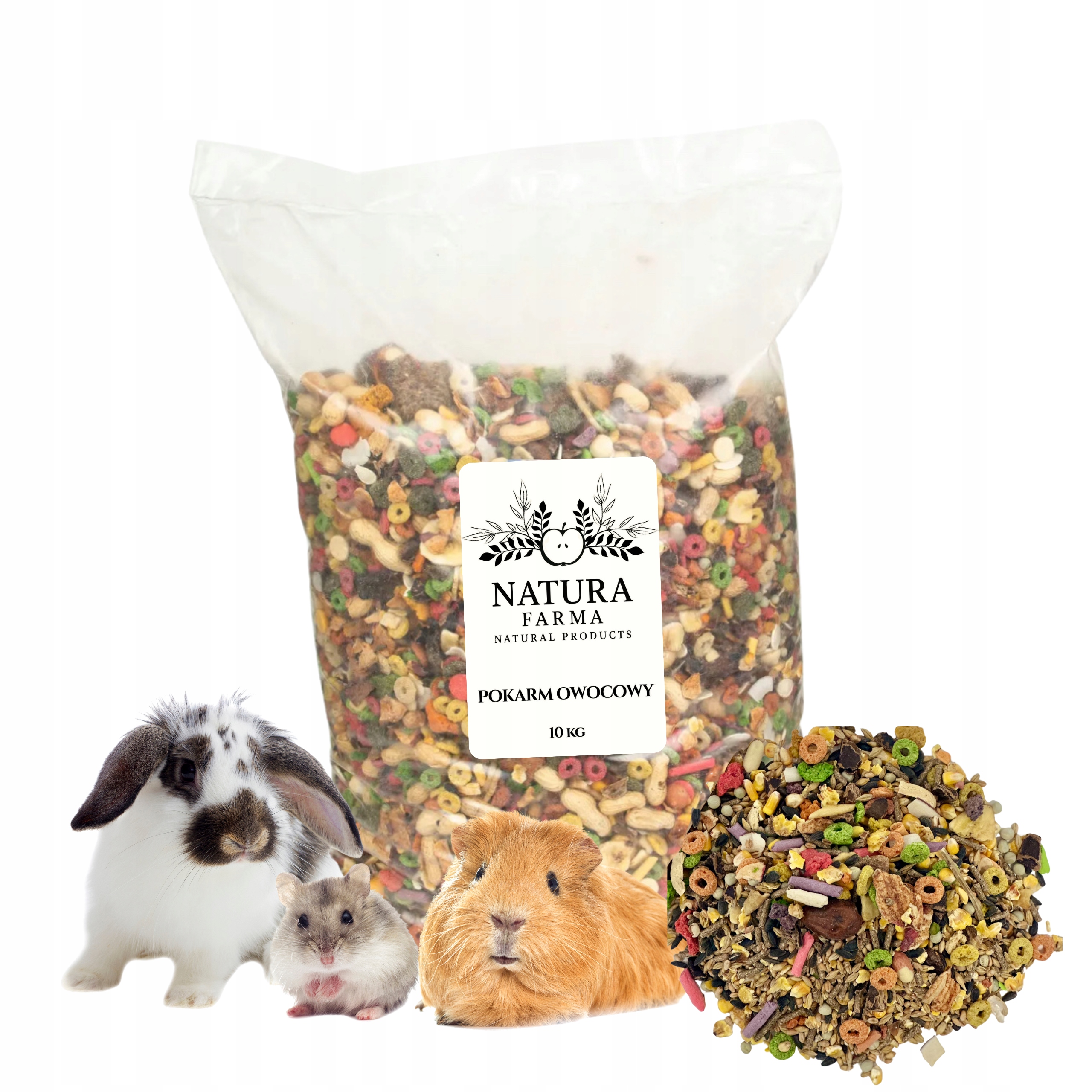 Levně Krmivo 10 Kg Natura Farma, Pamlsek Pro Králíka A Křečka