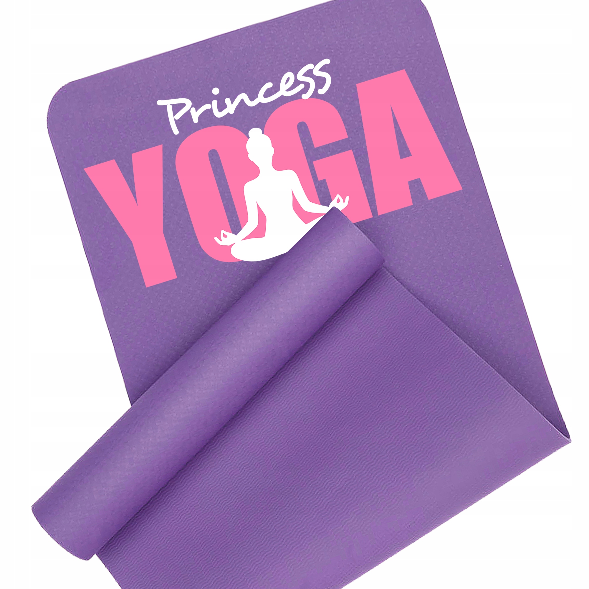 Mata Do Ćwiczeń Fioletowa Fitness Joga Princess Yoga Karimata Treningowa