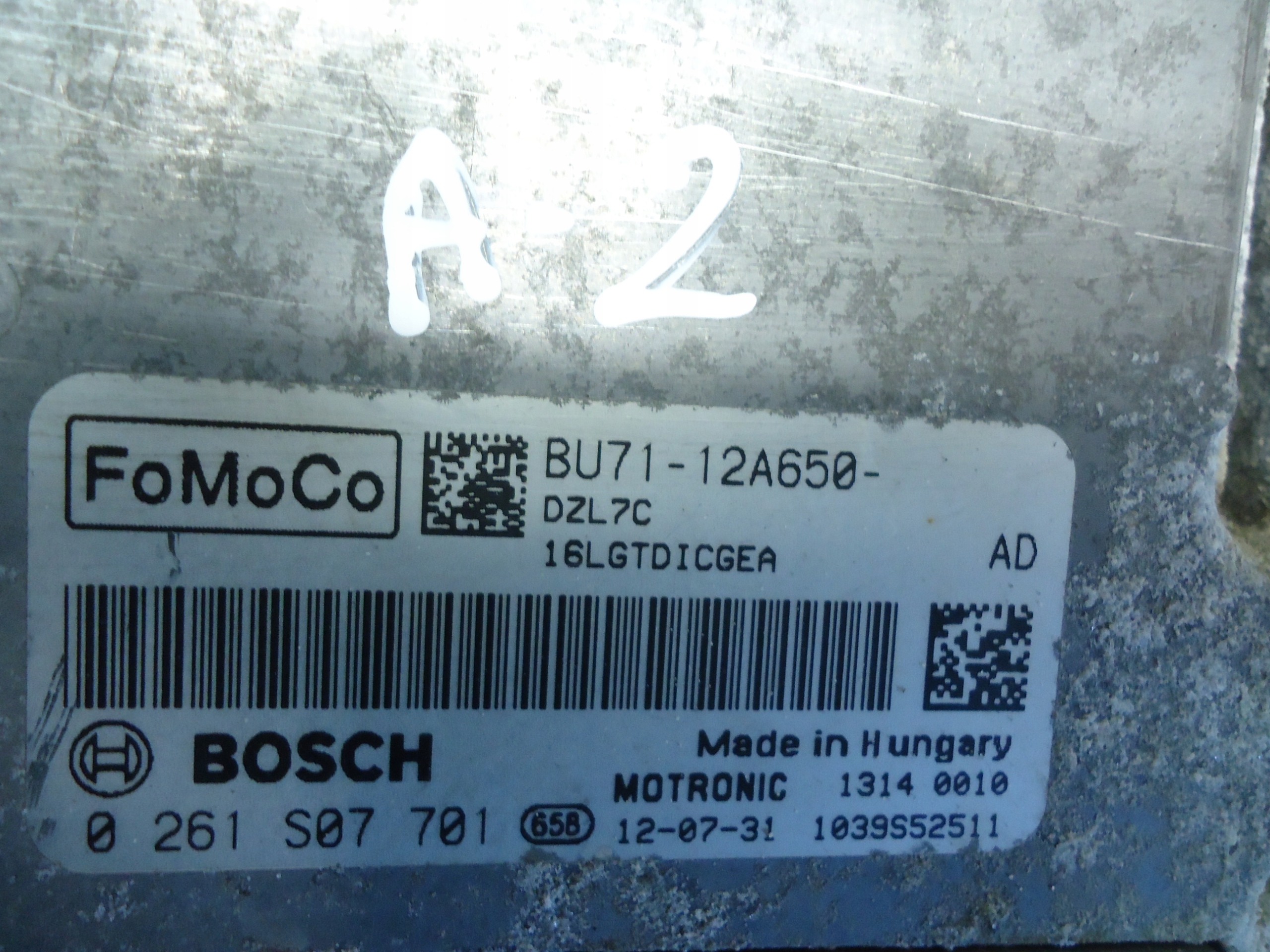 FORD FOCUS C-MAX MK2 MK3 C-MAX 1.6 computer 0261S07701 BU71-12A650-AD